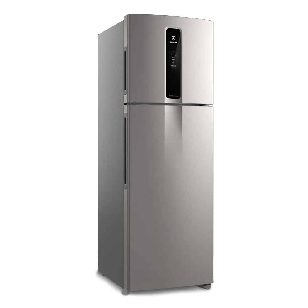 Geladeira Electrolux Frost Free Duplex Efficient com AutoSense cor Inox Look 390L (IF43S)