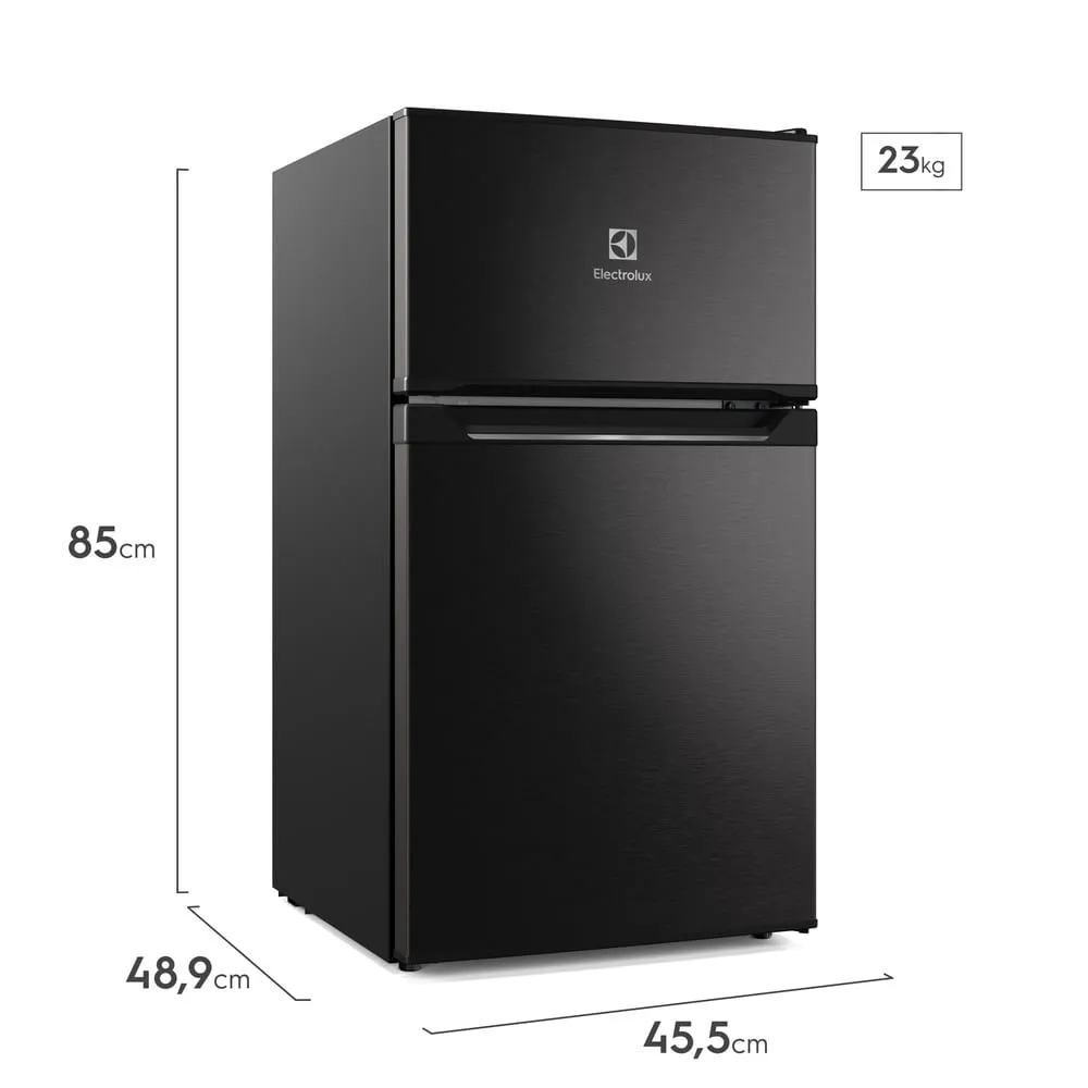 Mini Geladeira 83L Inverter Bivolt Duplex Preta (EMD1B)