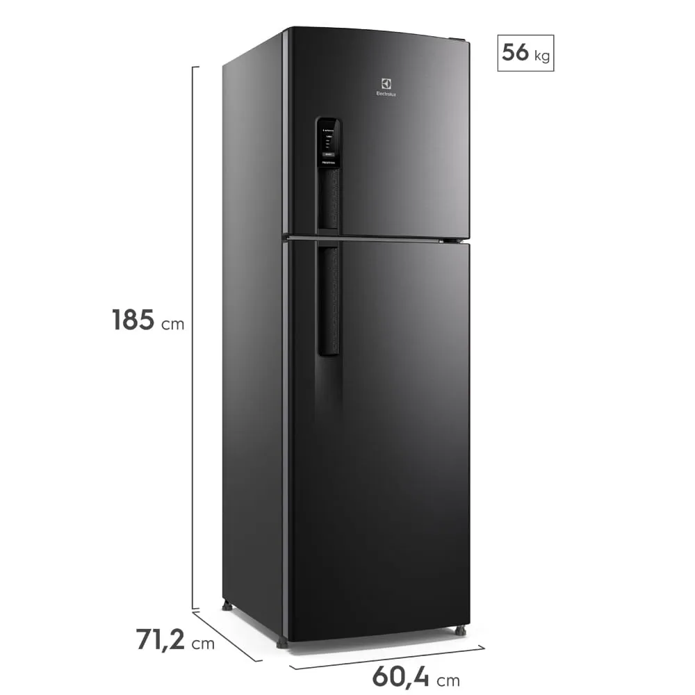 Geladeira Electrolux Frost Free 400L AutoSense Duplex Black Inox Look (TF44B)