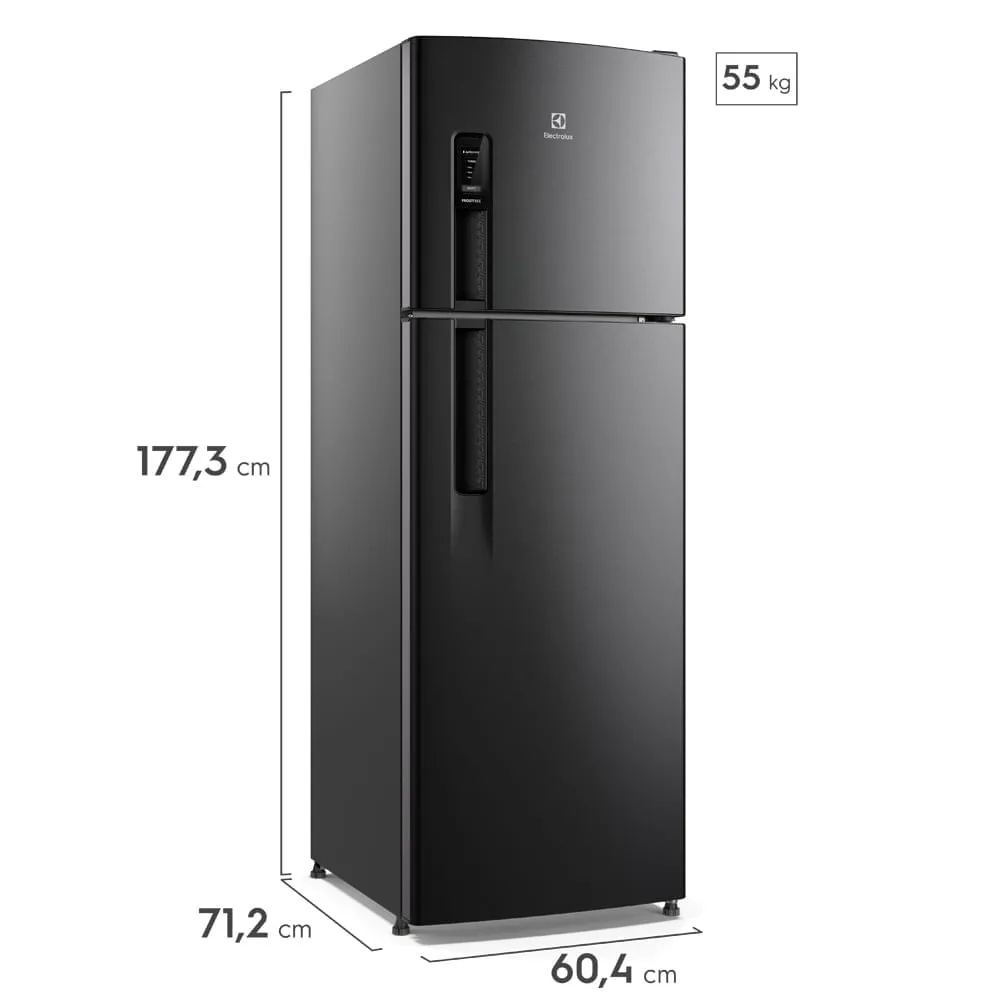 Geladeira Electrolux Frost Free 380L AutoSense Duplex Black Inox Look (TF41B)