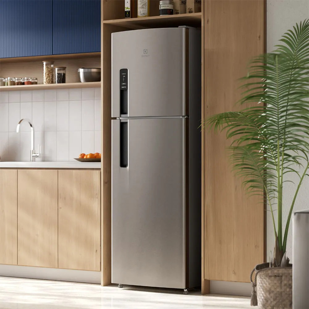 Geladeira Electrolux Frost Free 400L AutoSense Duplex Inox Look (TF44S)