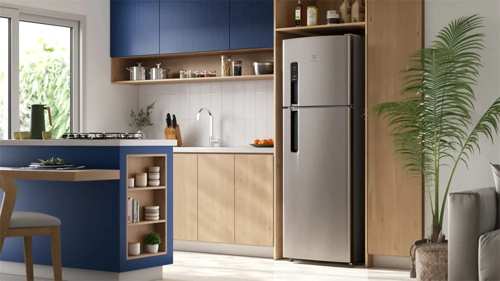 Geladeira Electrolux Frost Free 380L AutoSense Duplex Inox Look (TF41S)