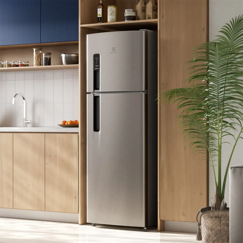 Geladeira Electrolux Frost Free 380L AutoSense Duplex Inox Look (TF41S)