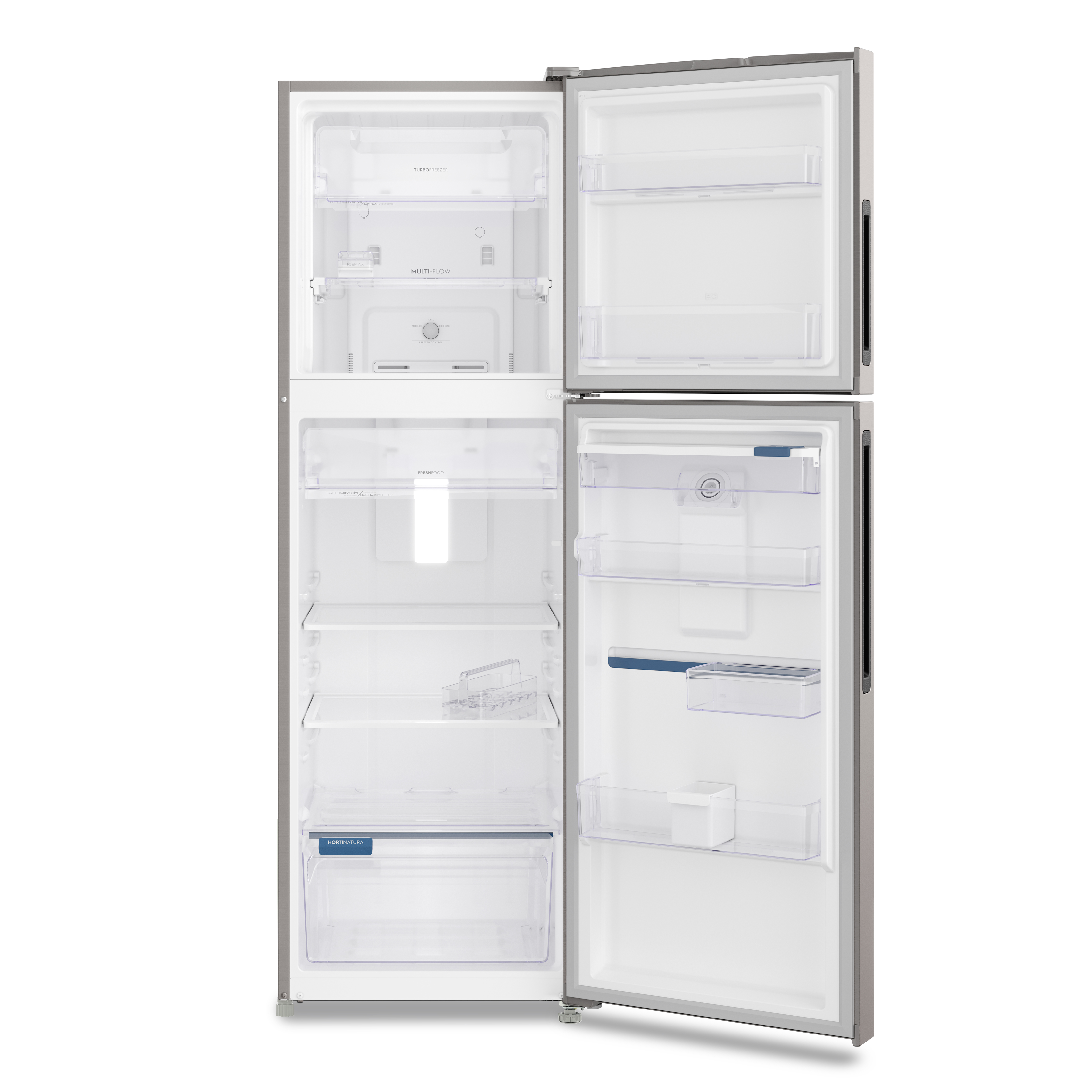Geladeira Electrolux Frost Free Inverter 409L Água na Porta com AutoSense Duplex Inox Look (IW46S)