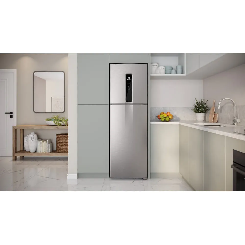 Geladeira Electrolux Frost Free Inverter 415L Efficient com AutoSense Inox Look (IF46S)