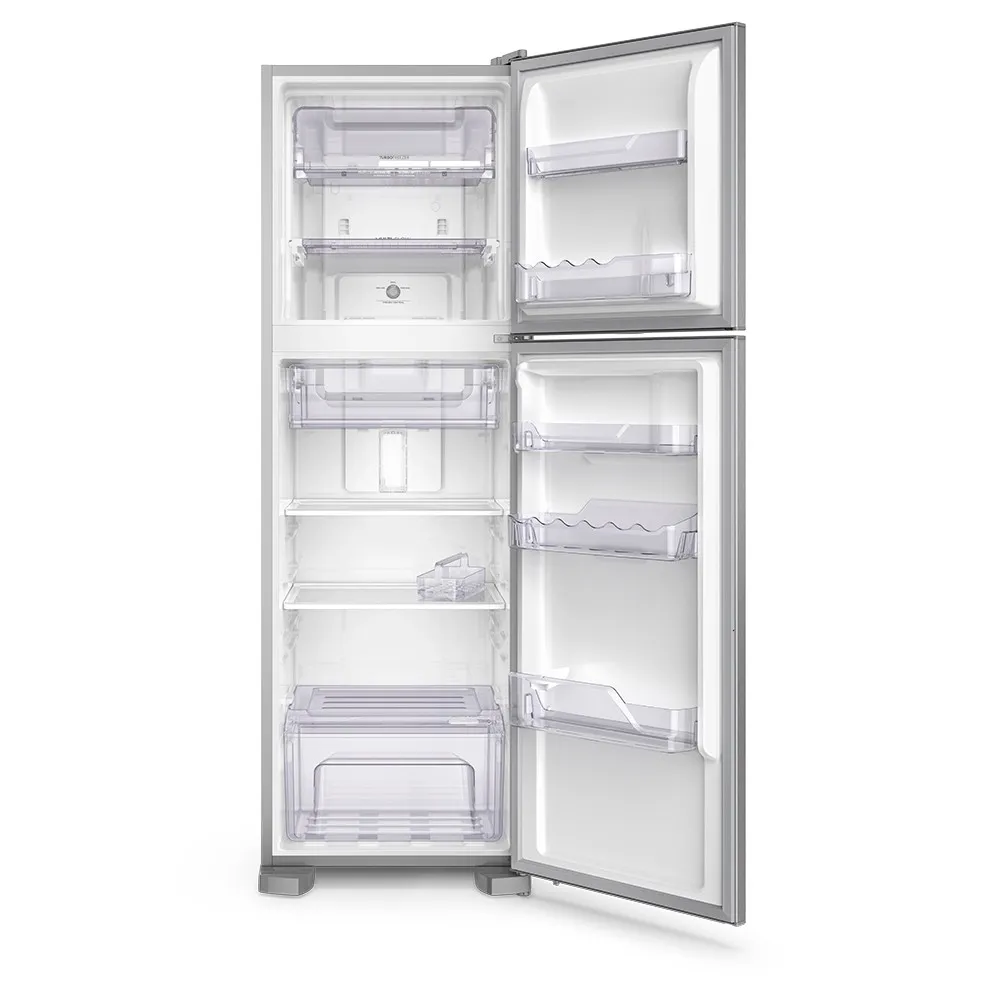 Geladeira Electrolux Frost Free 400L Efficient Turbo Freezer Duplex Inox Look (DFX44)