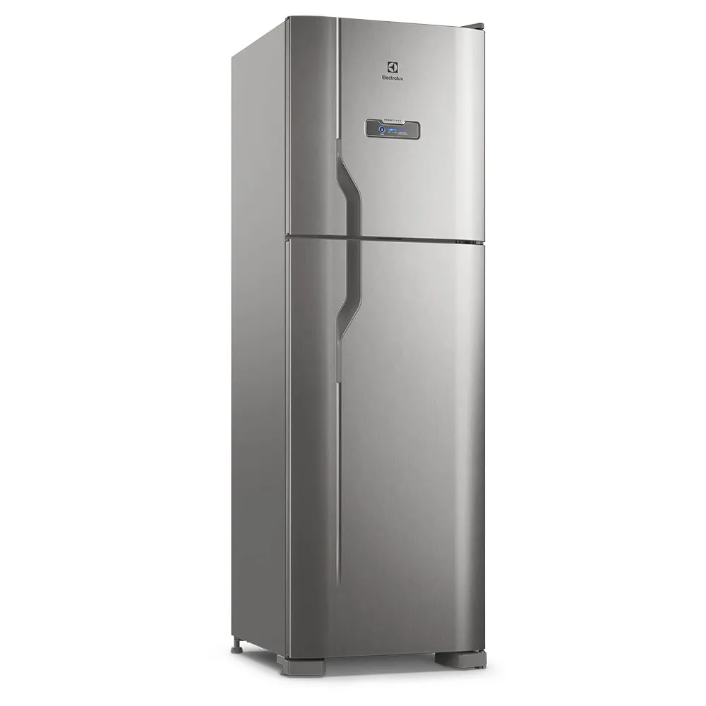 Geladeira Electrolux Frost Free 400L Efficient Turbo Freezer Duplex Inox Look (DFX44)