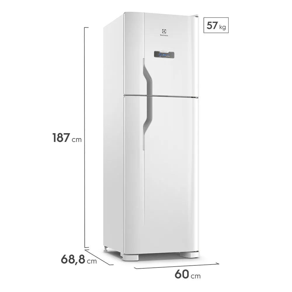 Geladeira Electrolux Frost Free 400L Efficient Turbo Freezer Duplex Branca (DFN44)