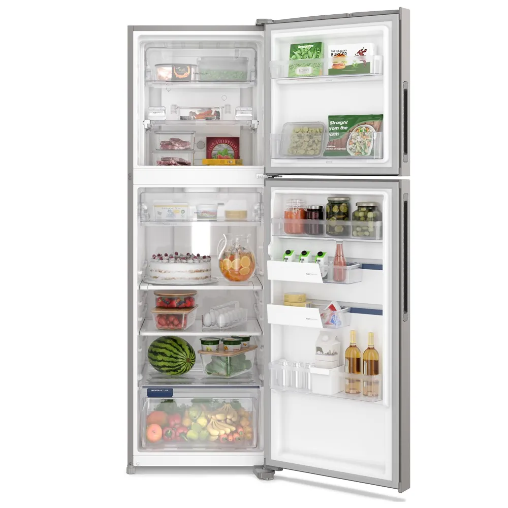 Geladeira Electrolux Frost Free Inverter 410L Efficient AutoSense Duplex cor Inox Look (IF45S)