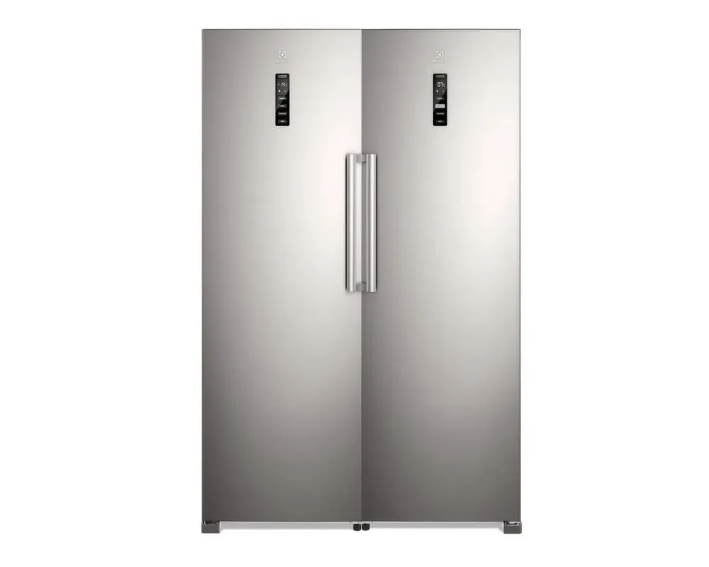Kit Geladeira Electrolux Frost Free 354L Experience Com Autosense (RTI4S) + Freezer Electrolux 273L Experience Com Inverter cor Inox Twins (FTI4S)