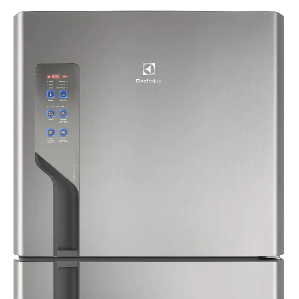 Geladeira Electrolux Frost Free Inverter 431L Efficient Duplex Cor Inox Look (IT55S)