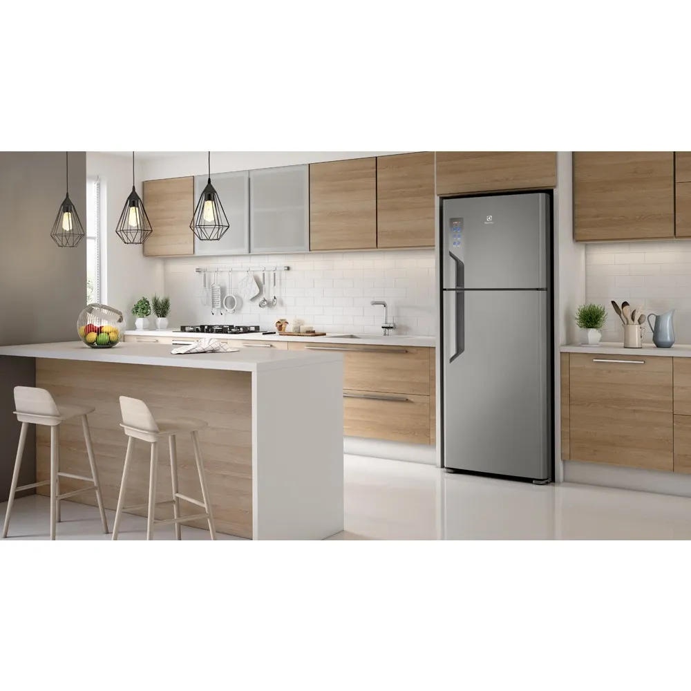 Geladeira Electrolux Frost Free Inverter 431L Efficient Duplex Cor Inox Look (IT55S)