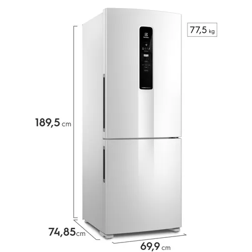 Geladeira Electrolux Inverse Inverter Experience com Fresh&Flex 488 L Branca (IB55)
