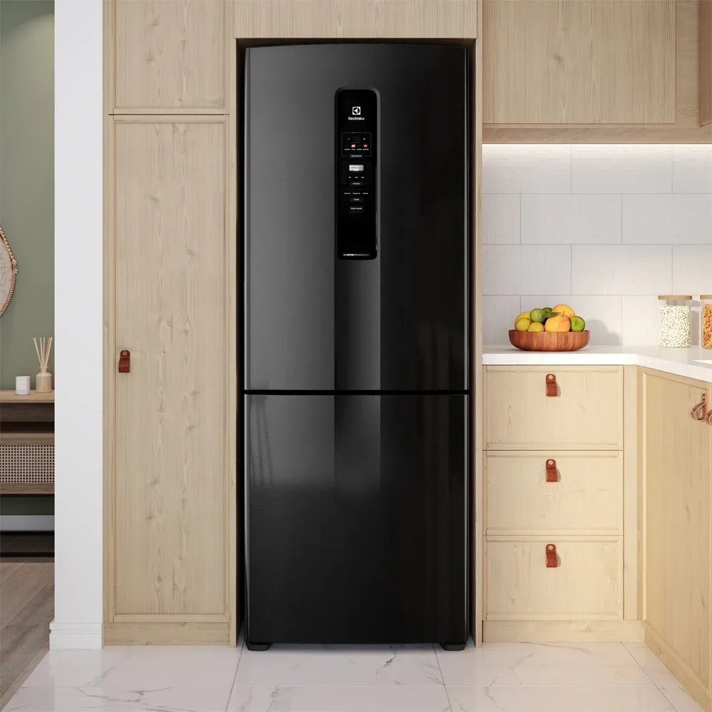 Geladeira Electrolux Frost Free Inverter 490L Efficient Inverse Cor Black Inox (IB54B)