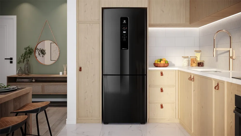Geladeira Electrolux Frost Free Inverter 490L Efficient Inverse Cor Black Inox (IB54B)