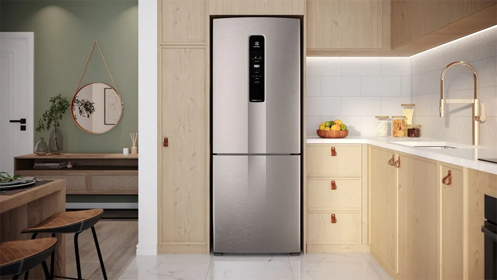 Geladeira Electrolux Frost Free Inverter 490L Efficient Inverse Cor Inox Look (IB54S)
