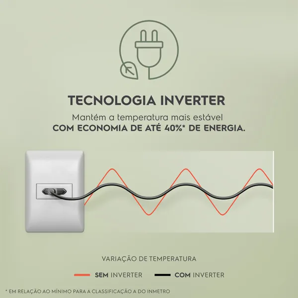 Geladeira Electrolux Frost Free Inverter 490L Efficient Inverse Cor Inox Look (IB54S)
