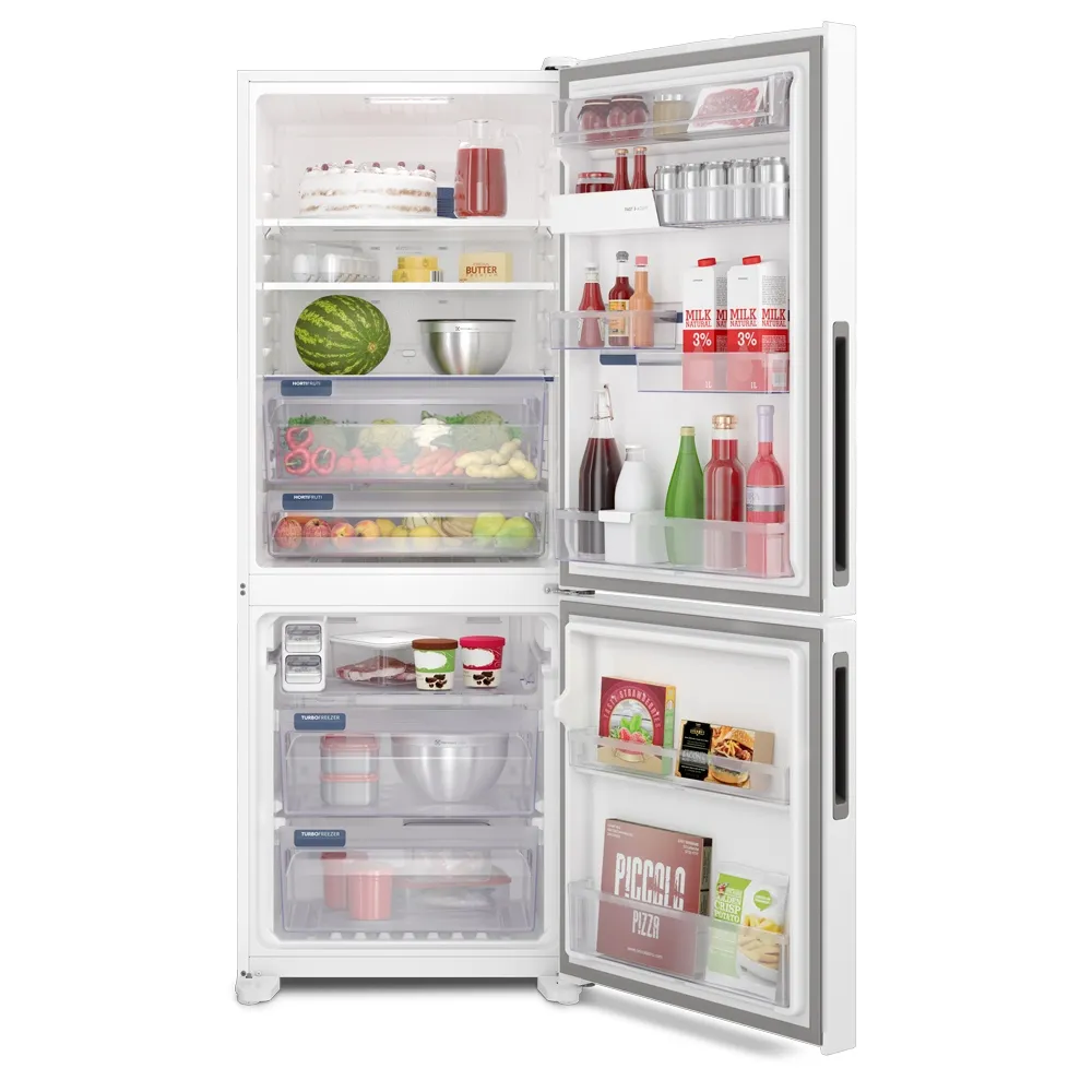 Geladeira Electrolux Frost Free Inverter 490L Efficient Inverse Cor Inox Look (IB54S)
