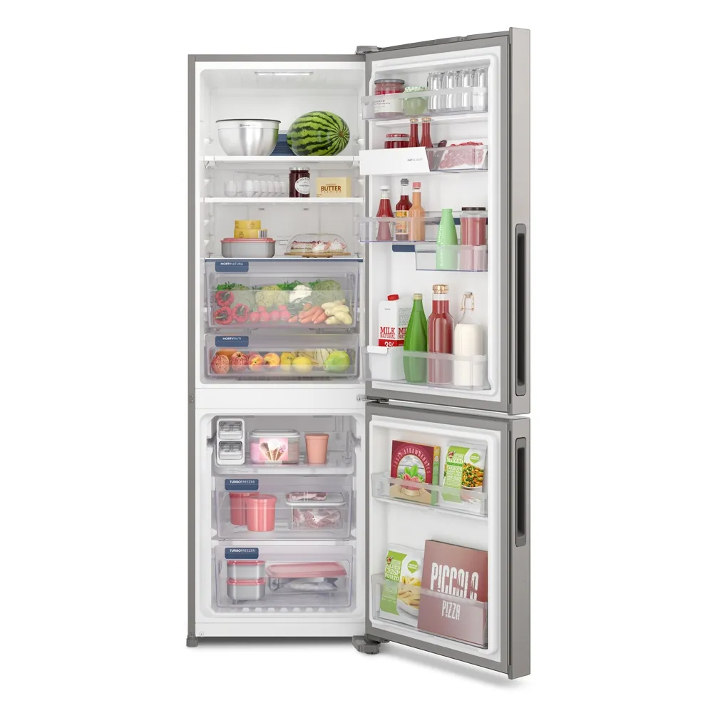Geladeira Electrolux Frost Free Inverter 400L AutoSense Inverse Cor Inox Look (IB45S)