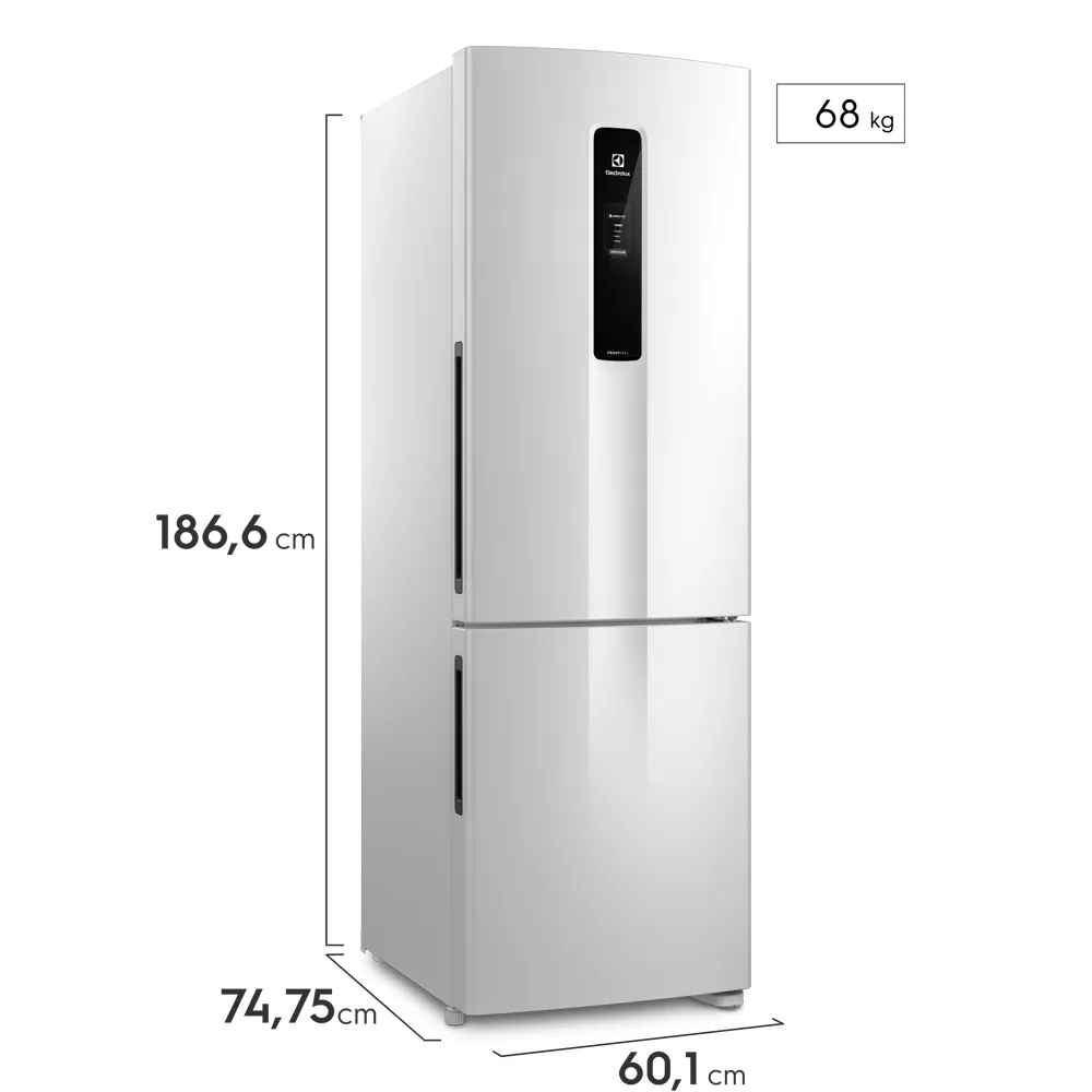 Geladeira Electrolux Frost Free 400L Efficient AutoSense Inverse Branca (DB44)