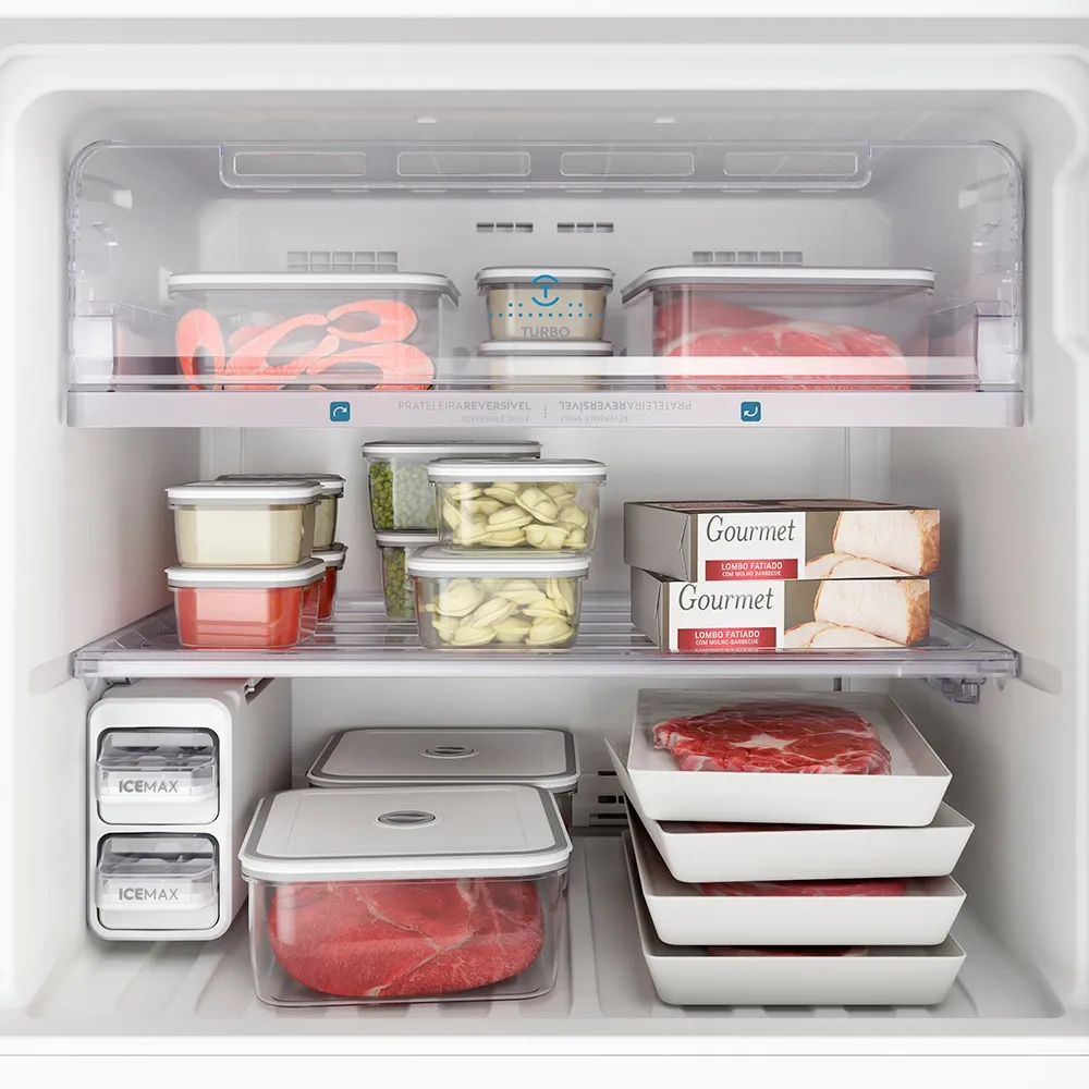 Geladeira Electrolux Frost Free Inverter 474L Efficient Duplex Cor Inox (IT56S)