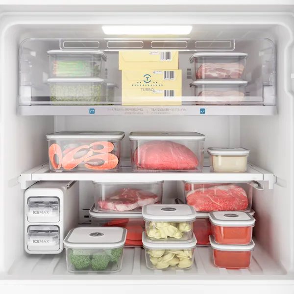 Geladeira Electrolux Frost Free Inverter 474L AutoSense Duplex Cor Black Inox Look (IF56B)