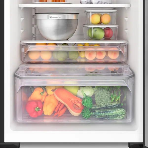 Geladeira Electrolux Frost Free Inverter 474L AutoSense Duplex Cor Black Inox Look (IF56B)