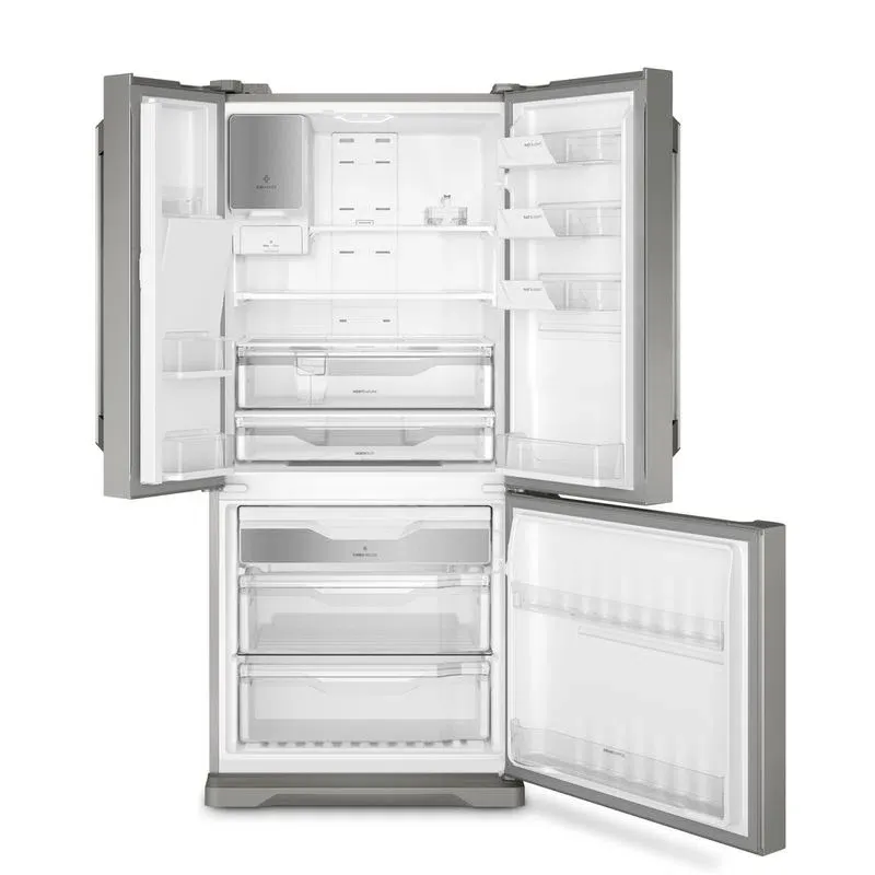 Geladeira Electrolux Frost Free Inverter 538L Efficient 3 Portas Cor Inox (DM86X)