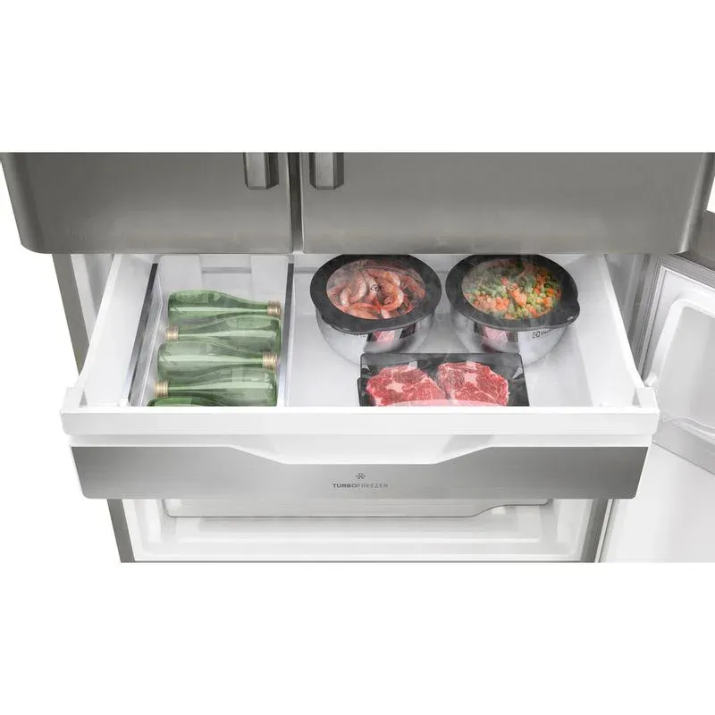 Geladeira Electrolux Frost Free Inverter 538L Efficient 3 Portas Cor Inox (DM86X)