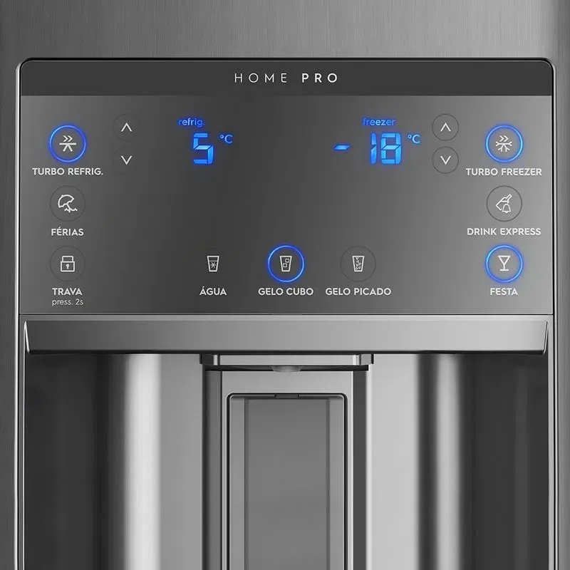 Geladeira Electrolux Frost Free Inverter 538L Efficient 3 Portas Cor Inox (DM86X)