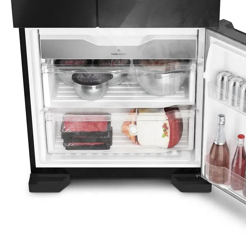 Geladeira Electrolux Frost Free Inverter 538L Efficient 3 Portas Cor Preta (DM86V)