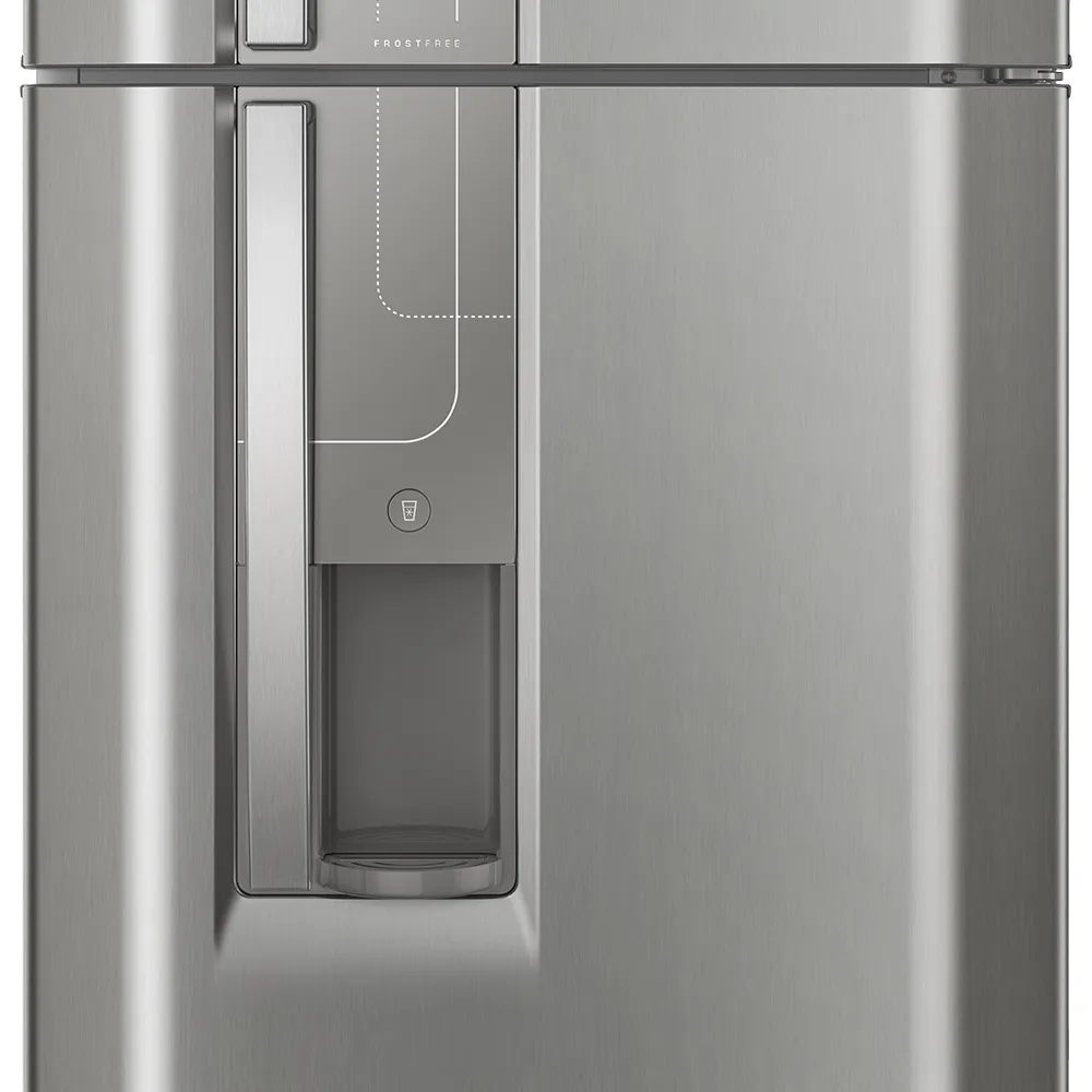 Geladeira Electrolux Frost Free 382L Dispenser de Água Duplex Cor Inox (TW42S)