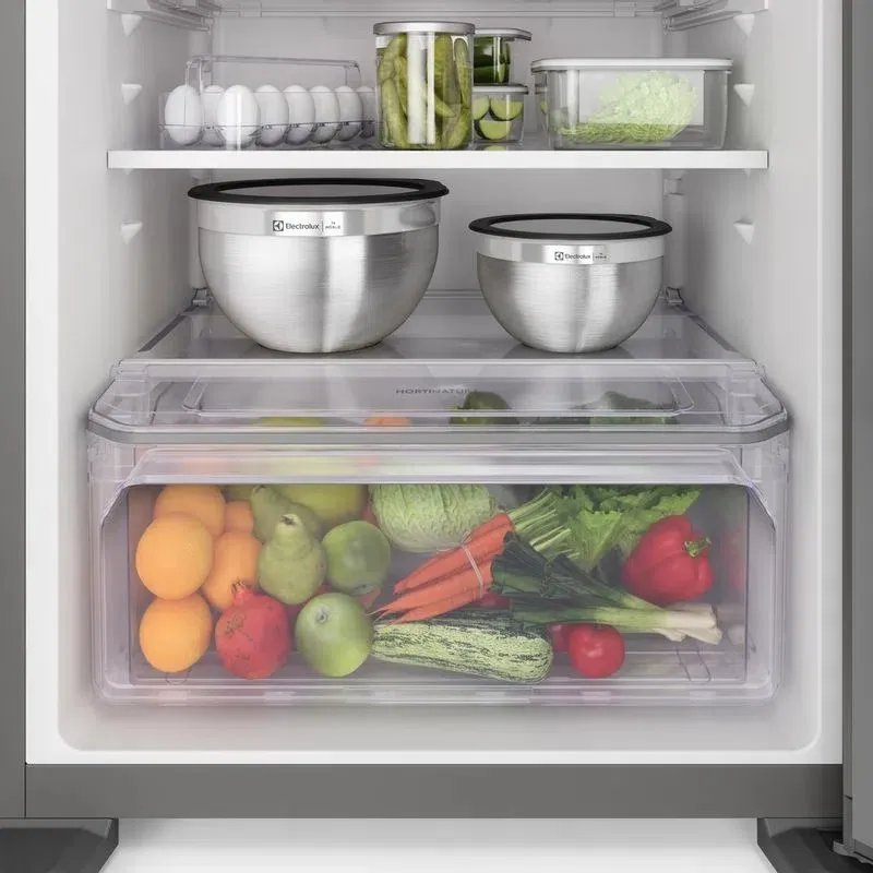 Geladeira Electrolux Frost Free Inverter 431L Efficient Duplex Cor Inox (IF55S)