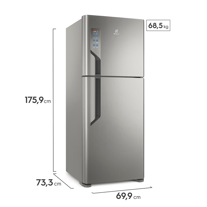 Geladeira Electrolux Frost Free 431L Duplex Cor Inox (TF55S)