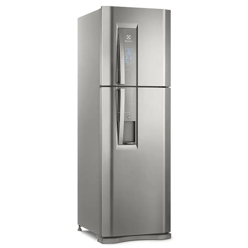 Geladeira Electrolux Frost Free 400L Dispenser de Água Duplex Cor Inox (DW44S)