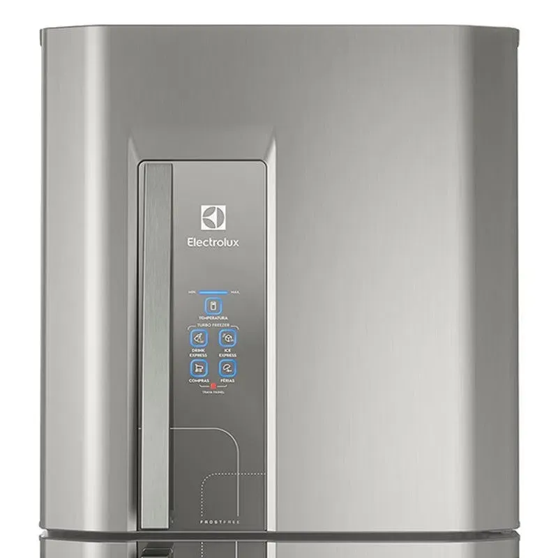 Geladeira Electrolux Frost Free 400L Dispenser de Água Duplex Cor Inox (DW44S)