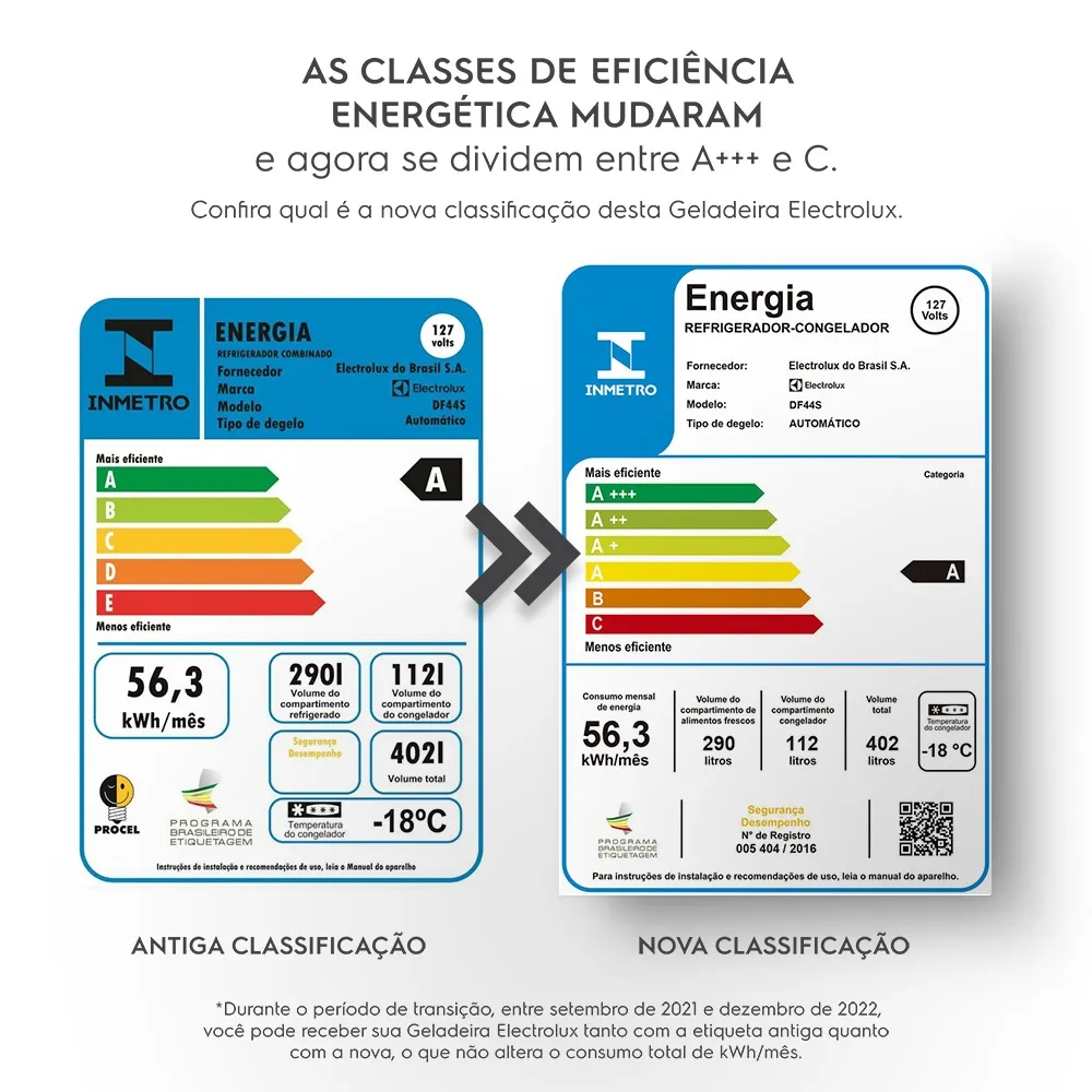 Geladeira Electrolux Frost Free 402L Duplex Cor Inox (DF44S)