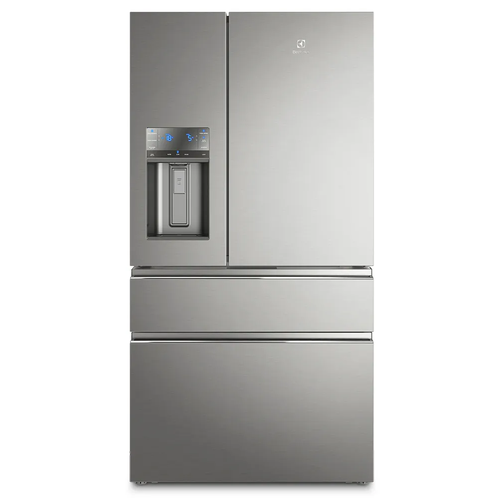 Geladeira Electrolux Frost Free Inverter 540L FlexiSpace Conectada Wi-fi 4 Portas Cor Inox (DM91X)