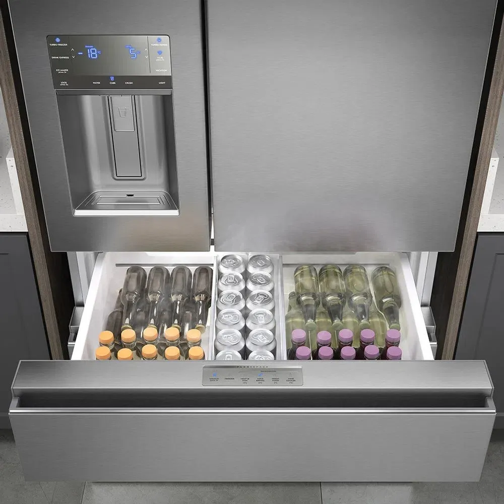 Geladeira Electrolux Frost Free Inverter 540L FlexiSpace Conectada Wi-fi 4 Portas Cor Inox (DM91X)