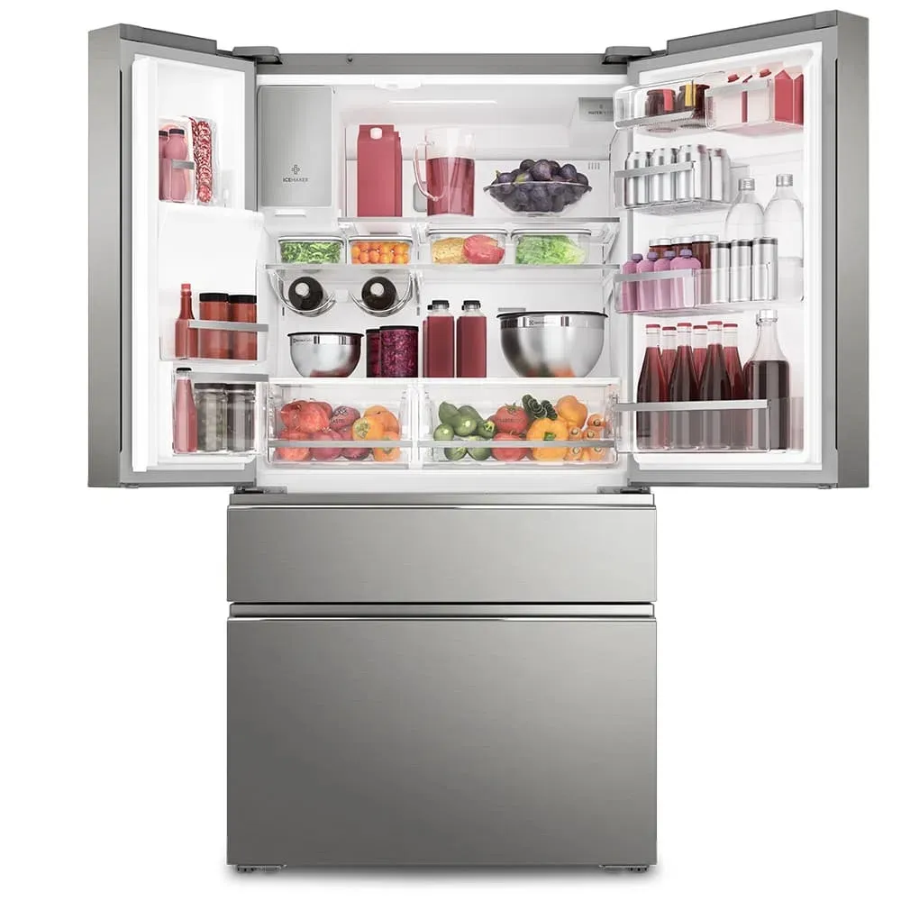Geladeira Electrolux Frost Free Inverter 540L FlexiSpace Conectada Wi-fi 4 Portas Cor Inox (DM91X)