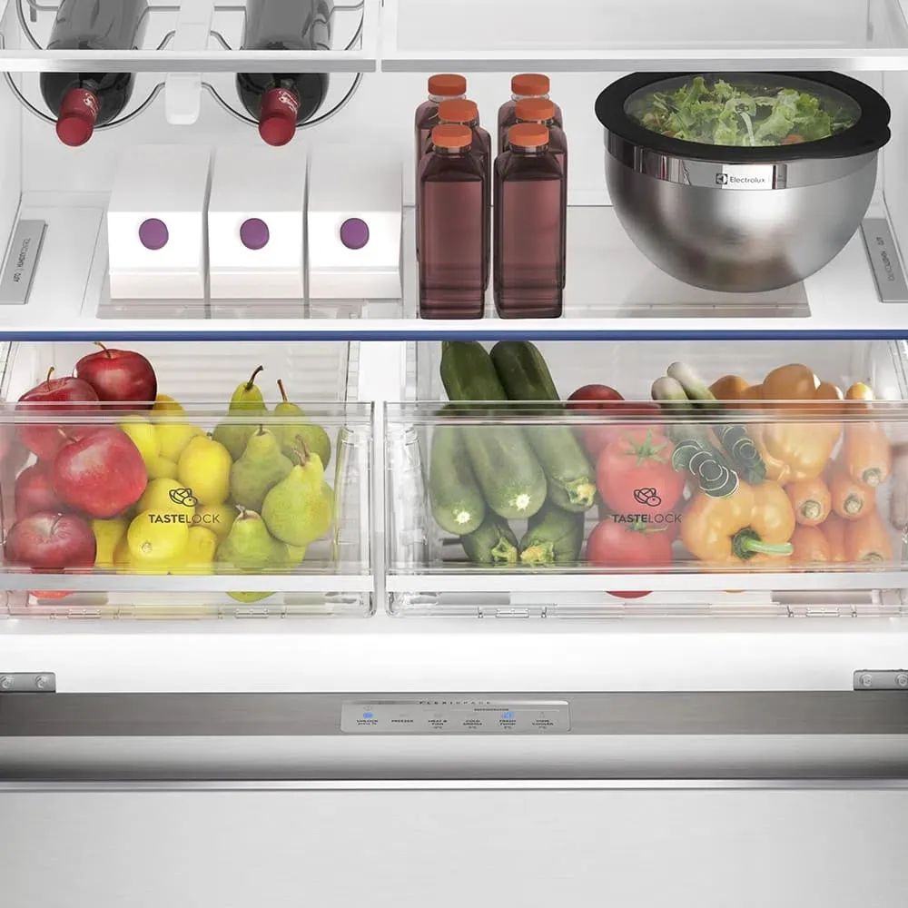 Geladeira Electrolux Frost Free Inverter 540L FlexiSpace Conectada Wi-fi 4 Portas Cor Inox (DM91X)