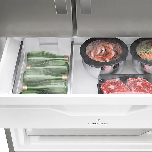 Geladeira Electrolux Frost Free Inverter 538L Efficient 3 Portas Cor Inox (DM85X)
