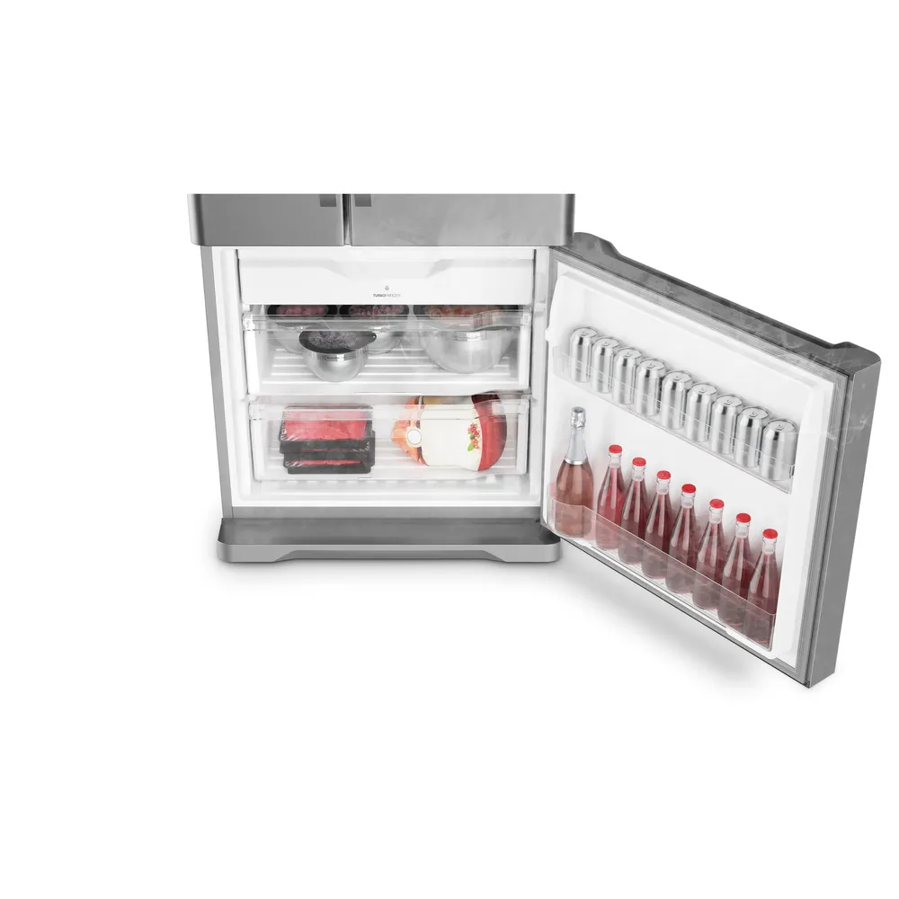 Geladeira Electrolux Frost Free Inverter 538L Efficient 3 Portas Cor Inox (DM85X)