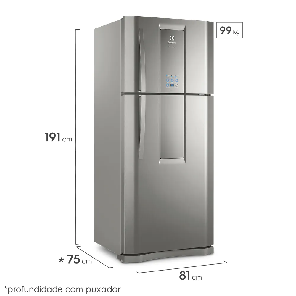 Geladeira Electrolux Frost Free 553L Infinity Duplex Cor Inox (DF82X)