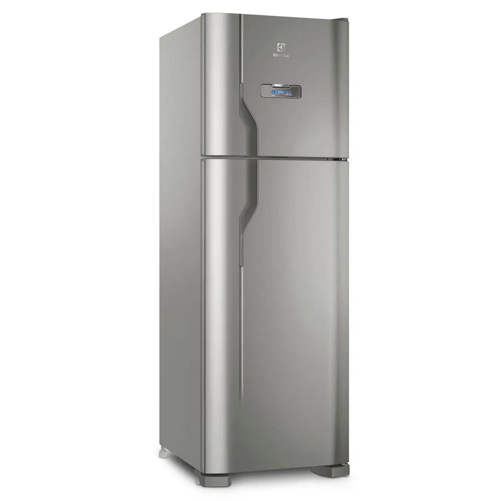 Geladeira Electrolux Frost Free 371L Turbo Congelamento Duplex Cor Inox (DFX41)