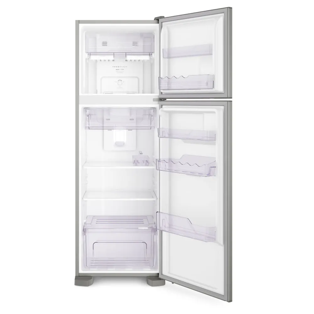 Geladeira Electrolux Frost Free 371L Turbo Congelamento Duplex Cor Inox (DFX41)