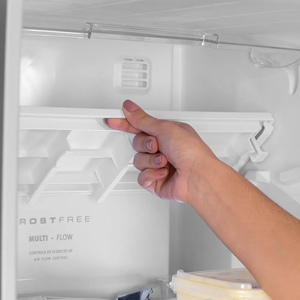 Geladeira Electrolux Frost Free 371L Turbo Congelamento Duplex Cor Inox (DFX41)