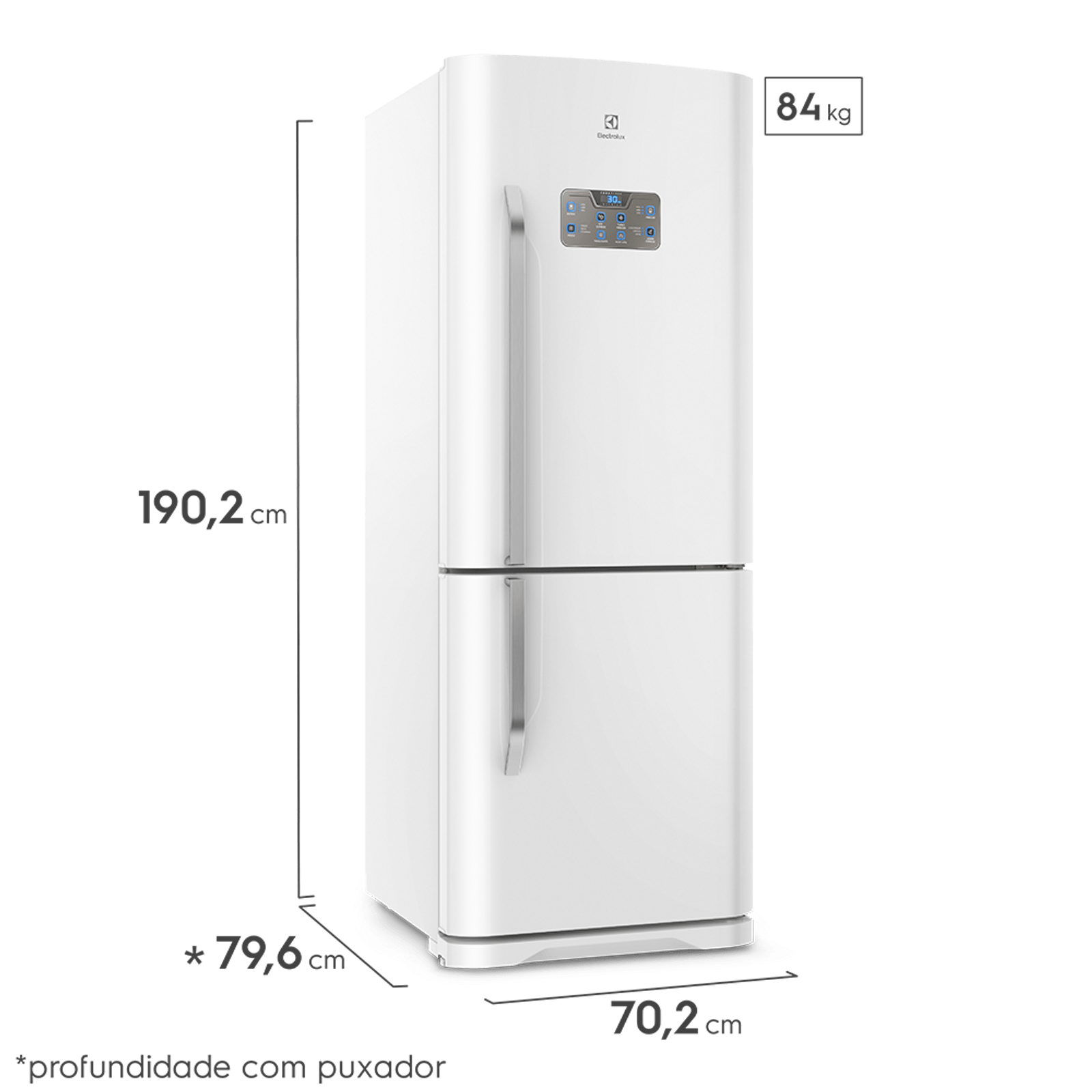 Geladeira Electrolux Frost Free Inverter 454L Efficient Inverse Branca (IB53)
