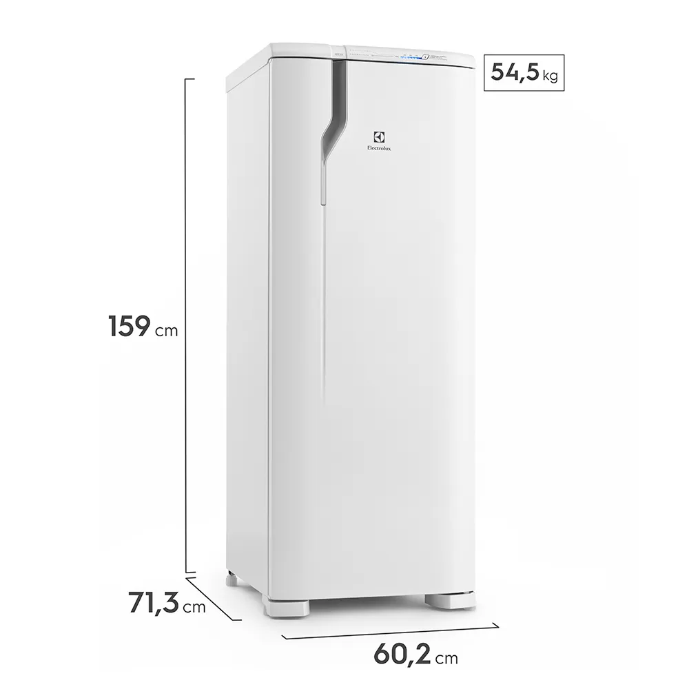 Geladeira Electrolux Frost Free 322L Painel Blue Touch Uma Porta Branca (RFE39)