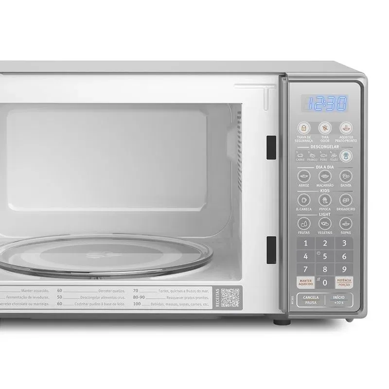 Micro-ondas Electrolux 20L cor Inox Espelhado com Função Tira Odor (MT30S)